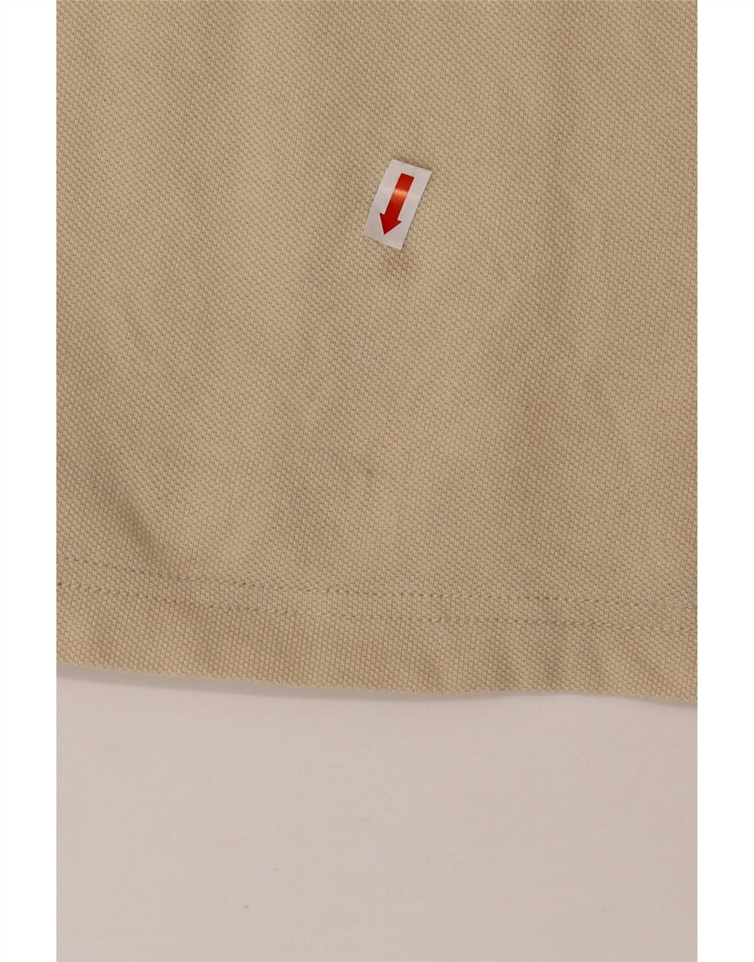 CHAMPION Mens Long Sleeve Polo Shirt Medium Beige