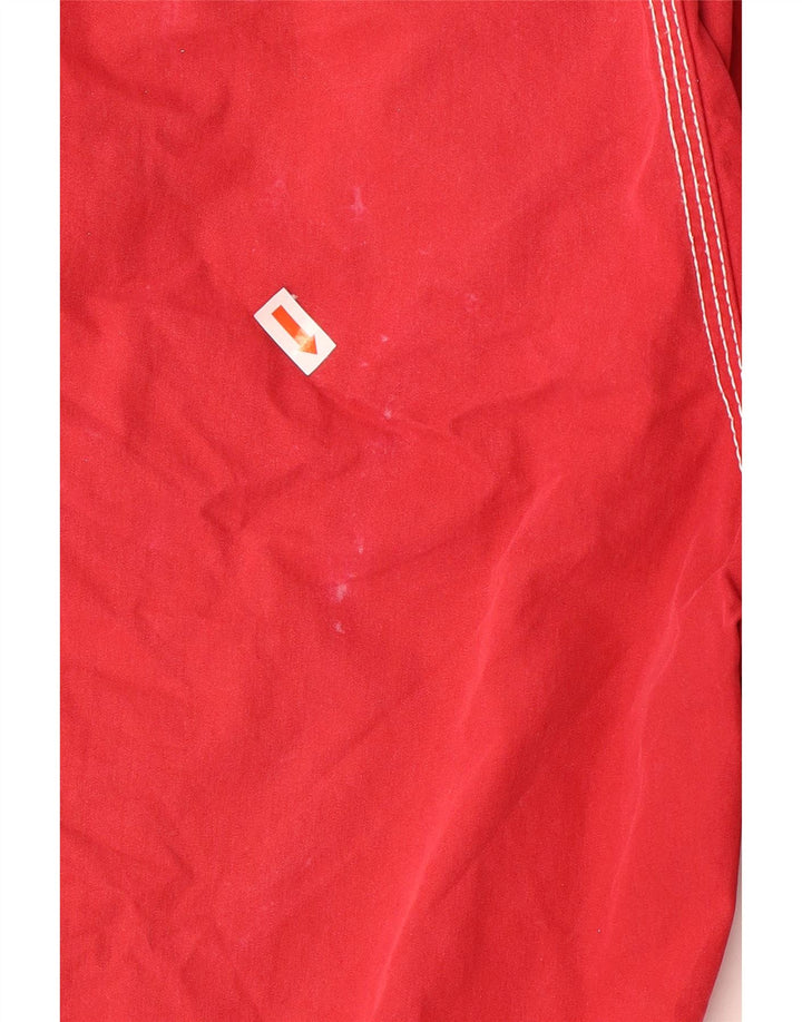 Fat Face Herren-Badeshorts aus mittelroter Baumwolle
