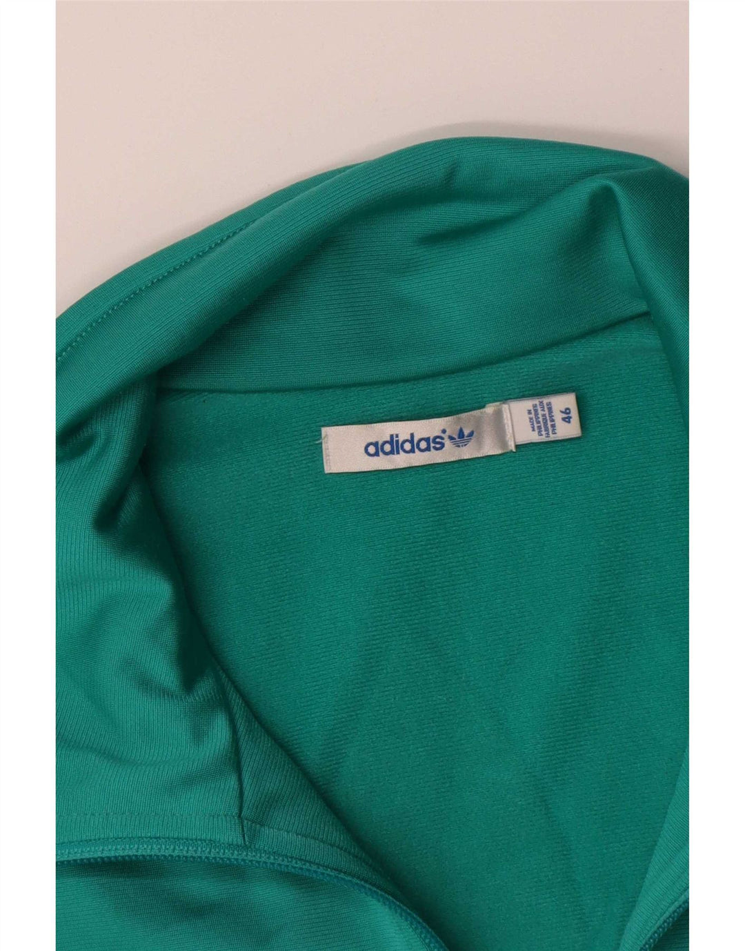 Adidas Damen Graphic Trainingsanzug Top Jacke IT 46 Mittelgrünes Polyester