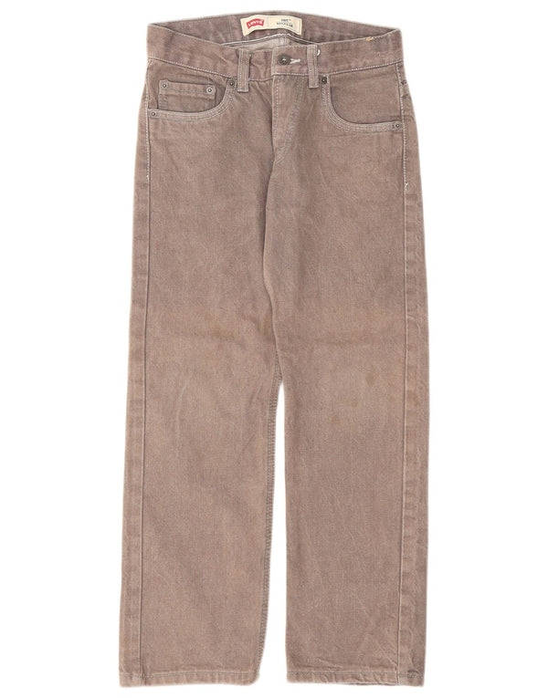 Levi's Damen 505 Regular Straight Jeans W25 L25 Graue Baumwolle