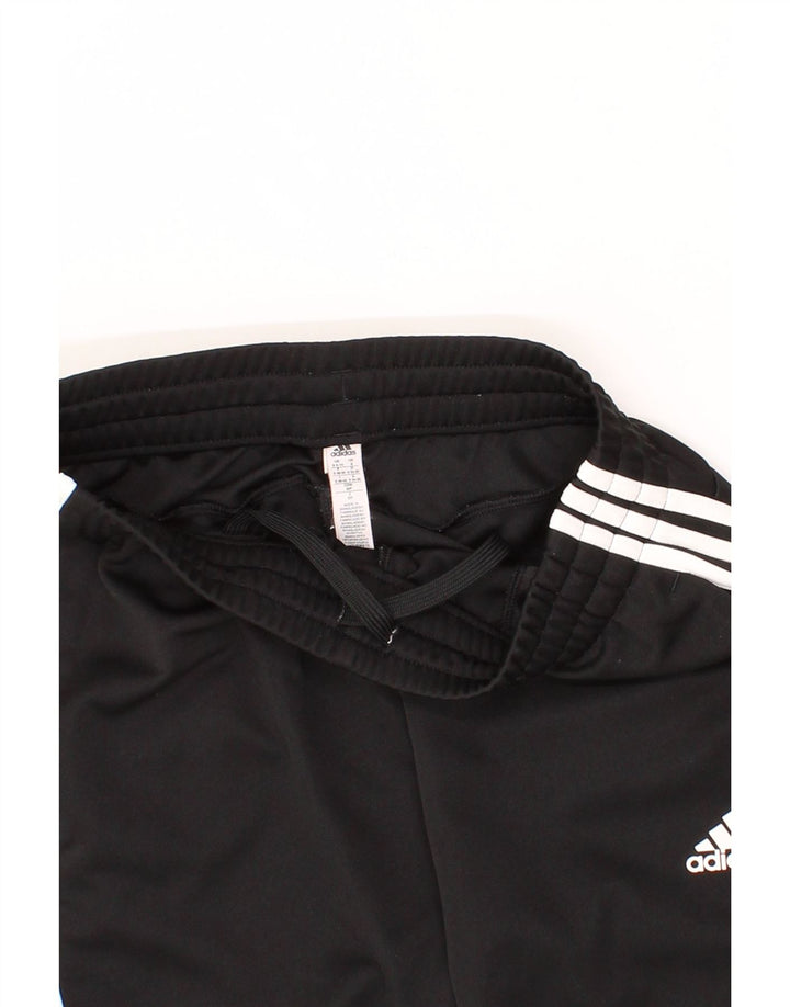ADIDAS Womens Tracksuit Trousers UK 8/10 Small  Black Polyester Vintage Adidas and Second-Hand Adidas from Messina Hembry 