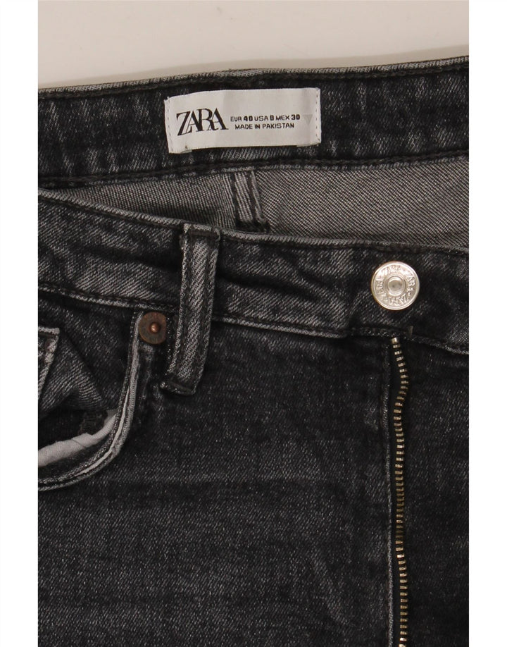 Zara Womens Straight Jeans EU 40 Medium W30 L26 Grey