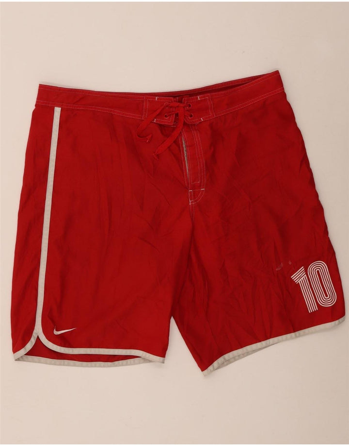 Nike Mens Graphic Swimwear XL  Red Polyester