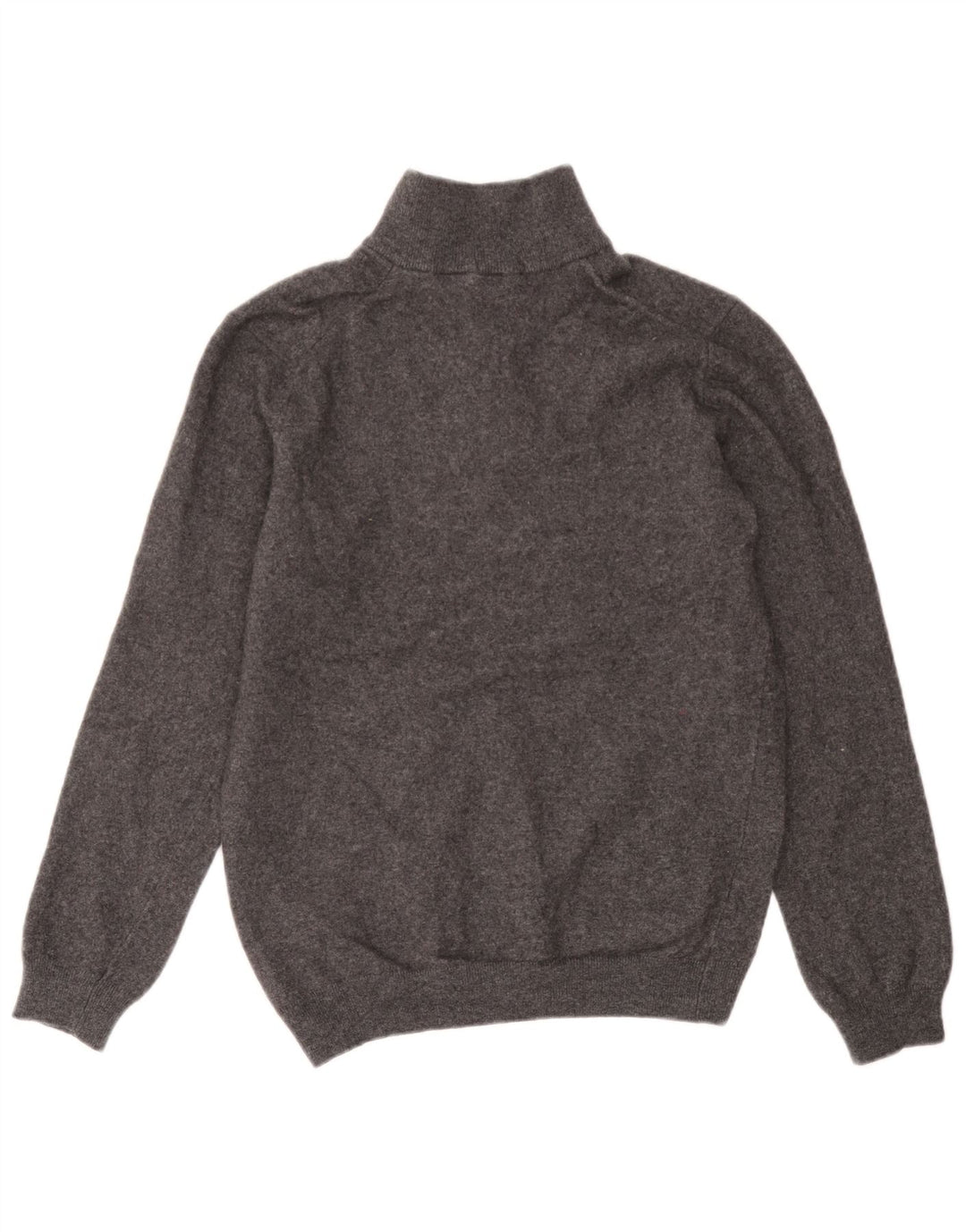 Timberland Mens Zip Neck Jumper Sweater Large Grey Wool