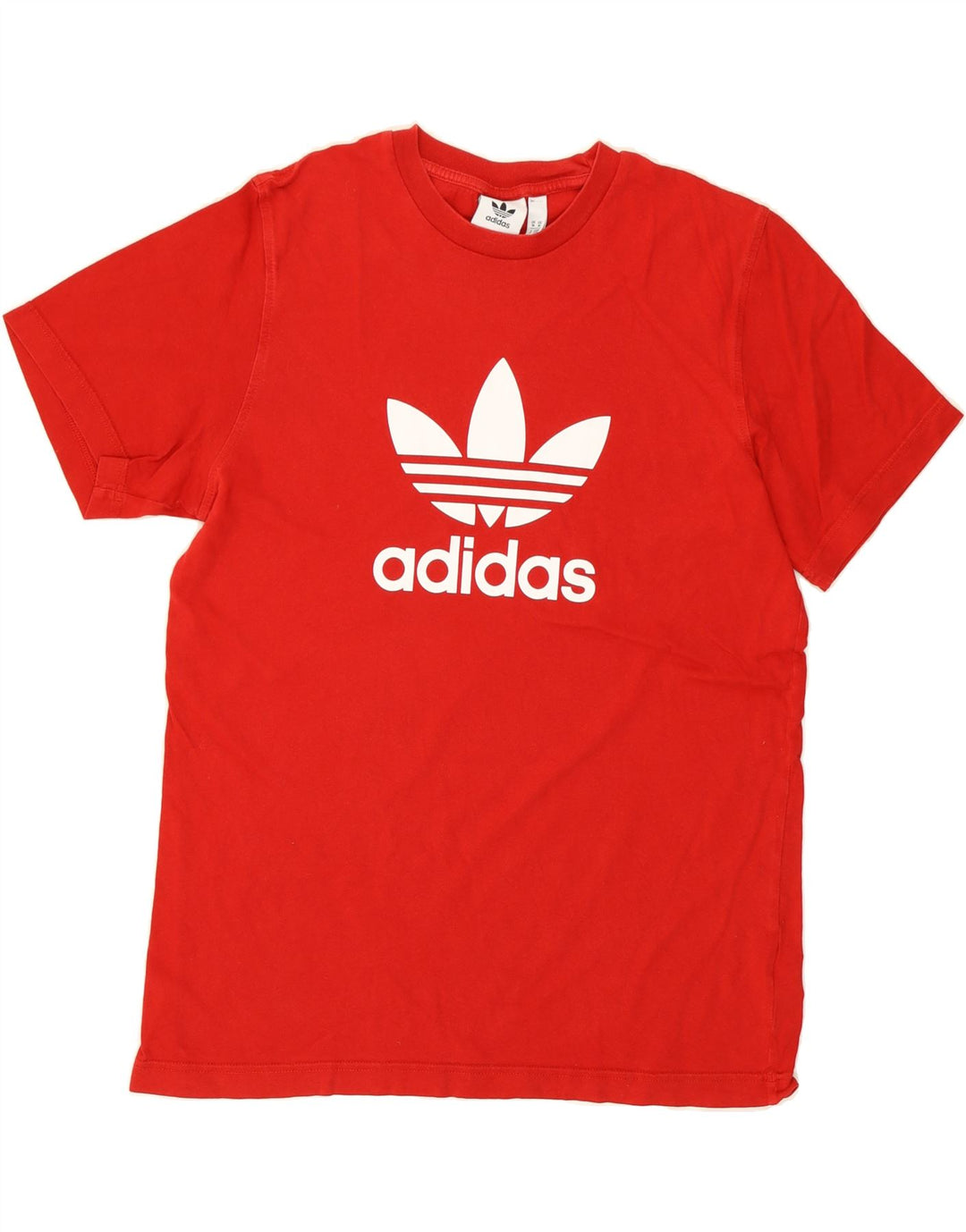 ADIDAS Mens Graphic T-Shirt Top Medium Red Cotton Vintage Adidas and Second-Hand Adidas from Messina Hembry 