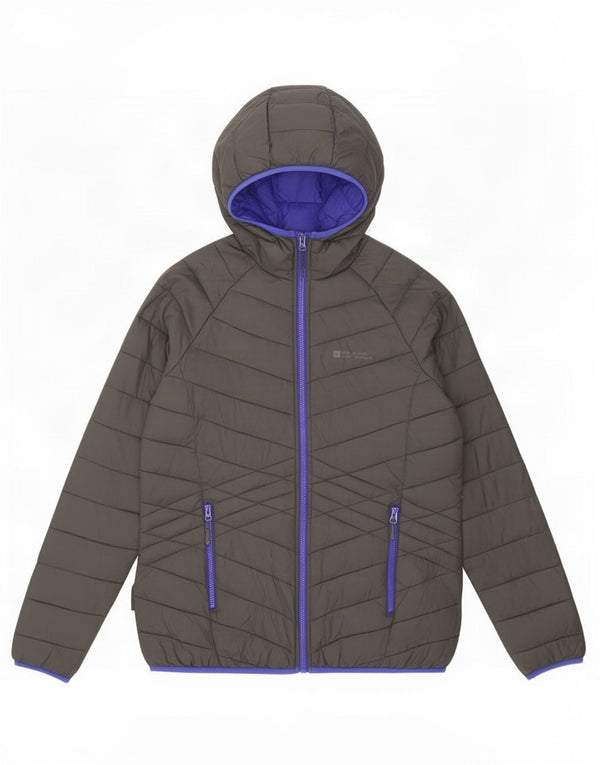 Chaqueta acolchada con capucha para mujer Mountain Warehouse UK 46 Large Nylon gris