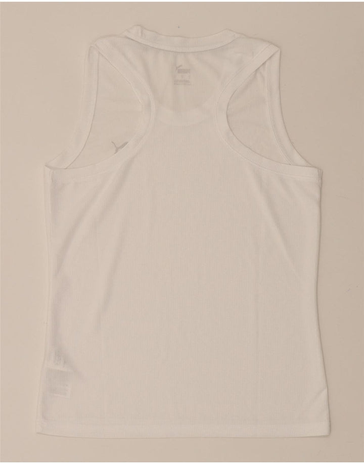 PUMA Mens Vest Top Small White Polyester Vintage Puma and Second-Hand Puma from Messina Hembry 