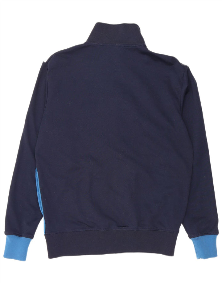 Ellesse Mens Tracksuit Top Jacket Medium Navy Blue Colourblock Cotton