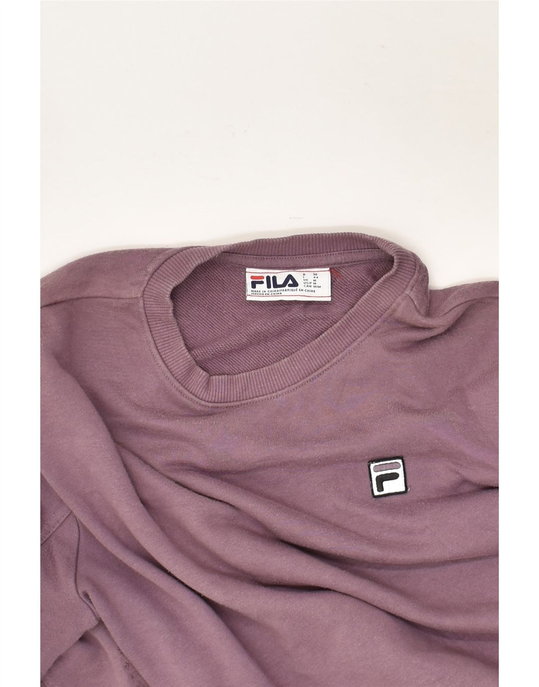 FILA Womens Hoodie Jumper UK 14 Medium Purple | Vintage Fila | Thrift | Second-Hand Fila | Used Clothing | Messina Hembry 