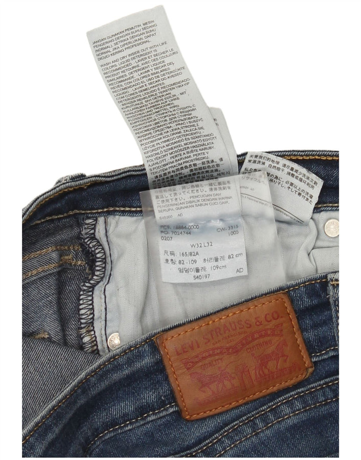 Jeans slim da donna Levi's W32 L32 cotone blu navy