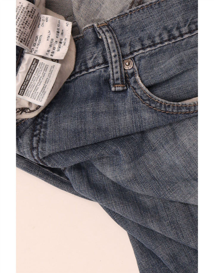 Levi's Womens Straight Jeans W36 L34 Blue Cotton
