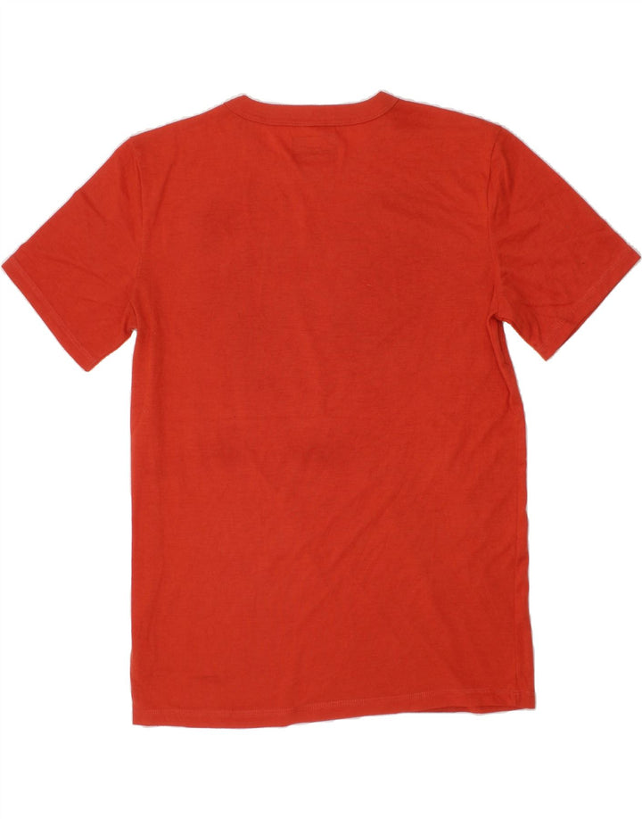 EDDIE BAUER Boys Graphic T-Shirt Top 14-15 Years Large  Orange Polyester Vintage Eddie Bauer and Second-Hand Eddie Bauer from Messina Hembry 