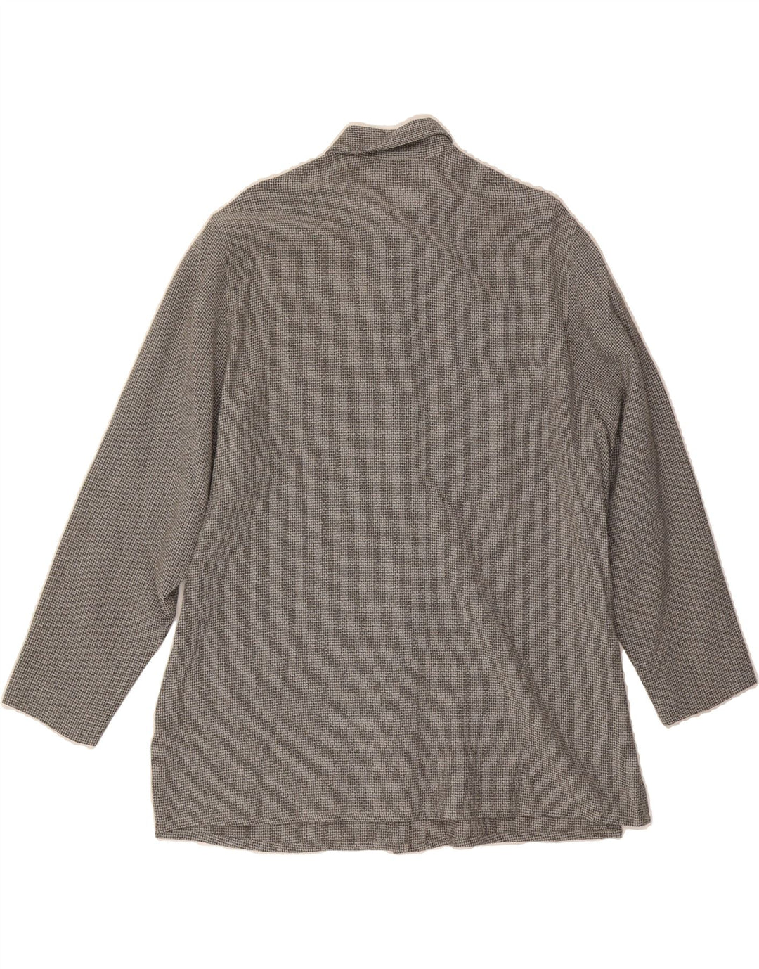 VINTAGE Womens Flannel Shirt EU 42 Large Grey Viscose Vintage Vintage and Second-Hand Vintage from Messina Hembry 