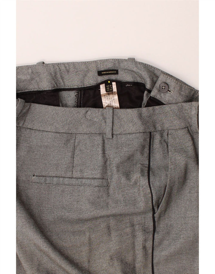 MASSIMO DUTTI Womens Slim Chino Trousers EU 40 Medium W30 L27 Grey Modal Vintage Massimo Dutti and Second-Hand Massimo Dutti from Messina Hembry 