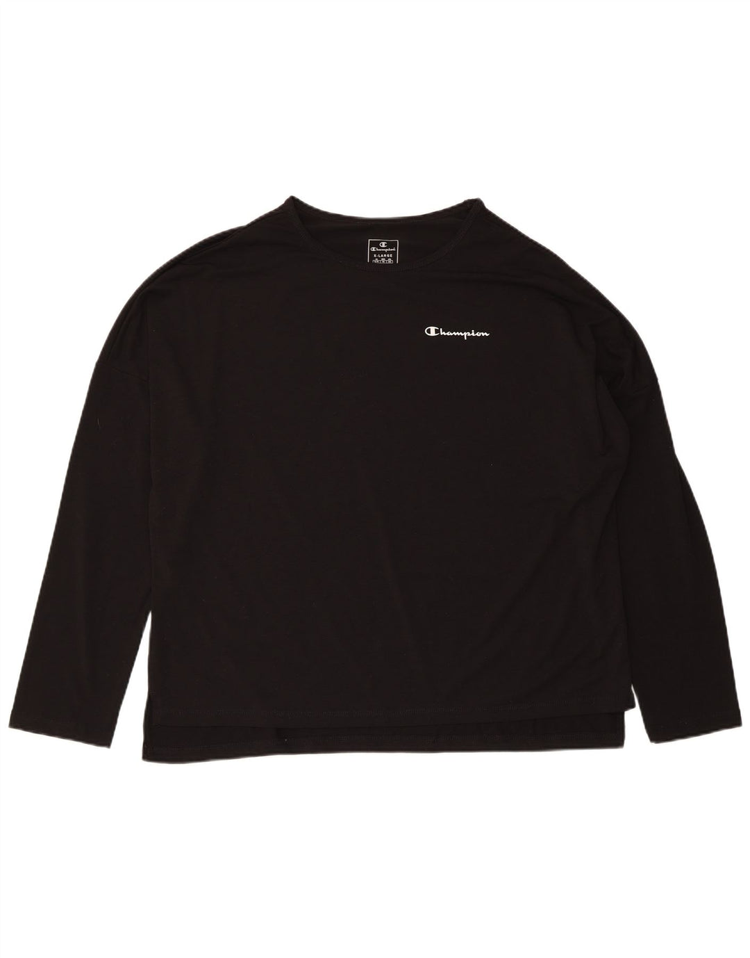 CHAMPION Womens Top Long Sleeve UK 18 XL Black