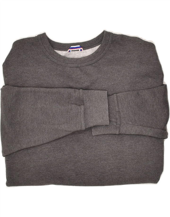 CHAMPION Mens Graphic Sweatshirt Jumper Medium Grey Cotton Vintage Champion and Second-Hand Champion from Messina Hembry 