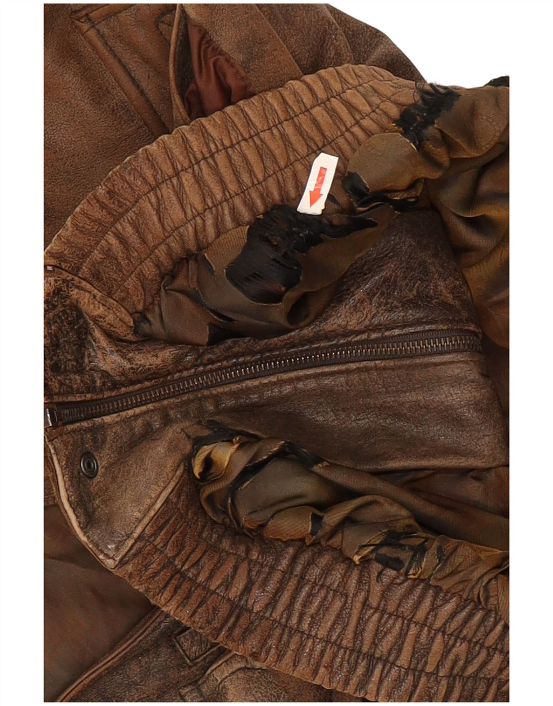 Gilet in pelle da uomo Mark Astor IT 48 Marrone medio
