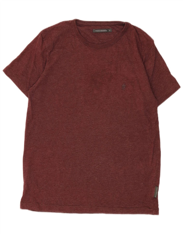 T-shirt da uomo FRENCH CONNECTION Top in cotone marrone medio medio