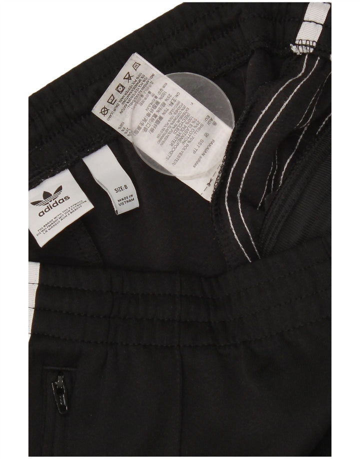 ADIDAS Womens Tracksuit Trousers UK 8 Small  Black Polyester