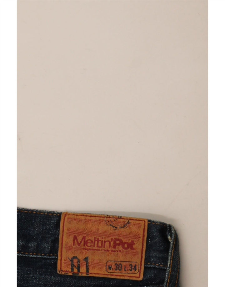 Meltin' Pot Womens Bootcut Jeans W30 L31 Blue Cotton