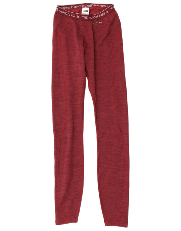 Leggings grafici da donna The North Face UK 6 XS Poliestere chiazzato rosso