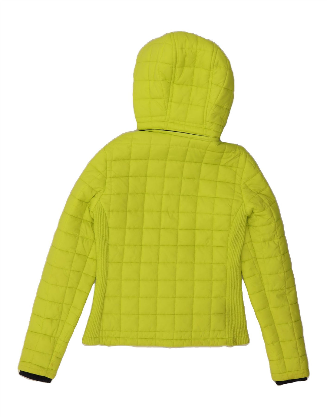 SUPERDRY Womens Hooded Padded Jacket UK 10 Small Green Polyester Vintage Superdry and Second-Hand Superdry from Messina Hembry 