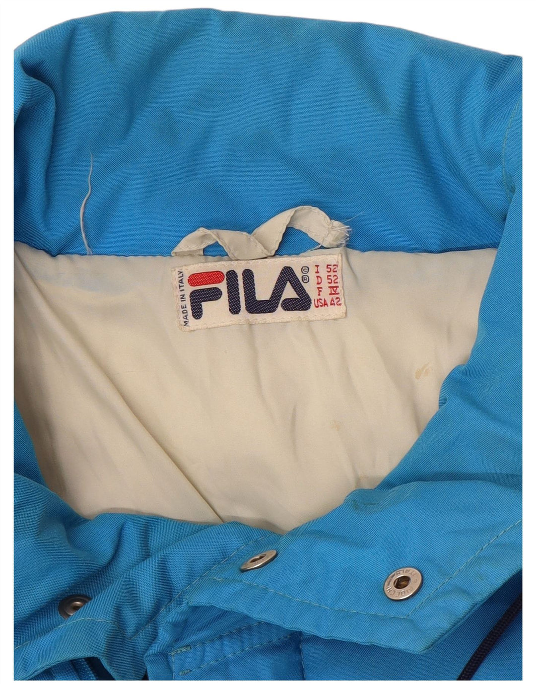 Fila Herren Wattierter Mantel IT 52 Large Blau