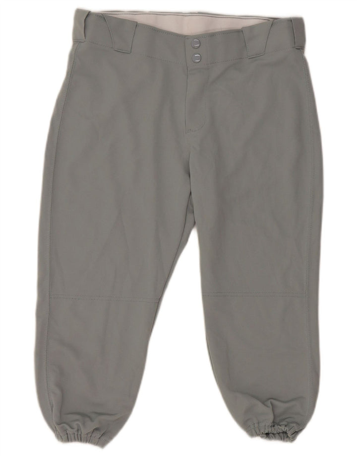 RUSSELL ATHLETIC Mens Joggers Capri Trousers Medium W32 L19 Grey Polyester