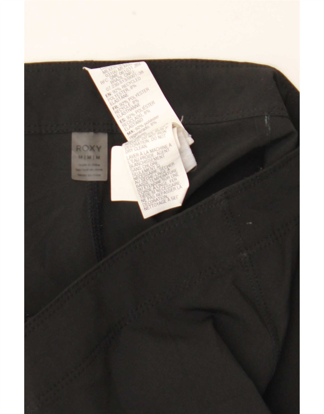 Pantaloncini da bagno da donna Roxy UK 14 poliestere nero medio