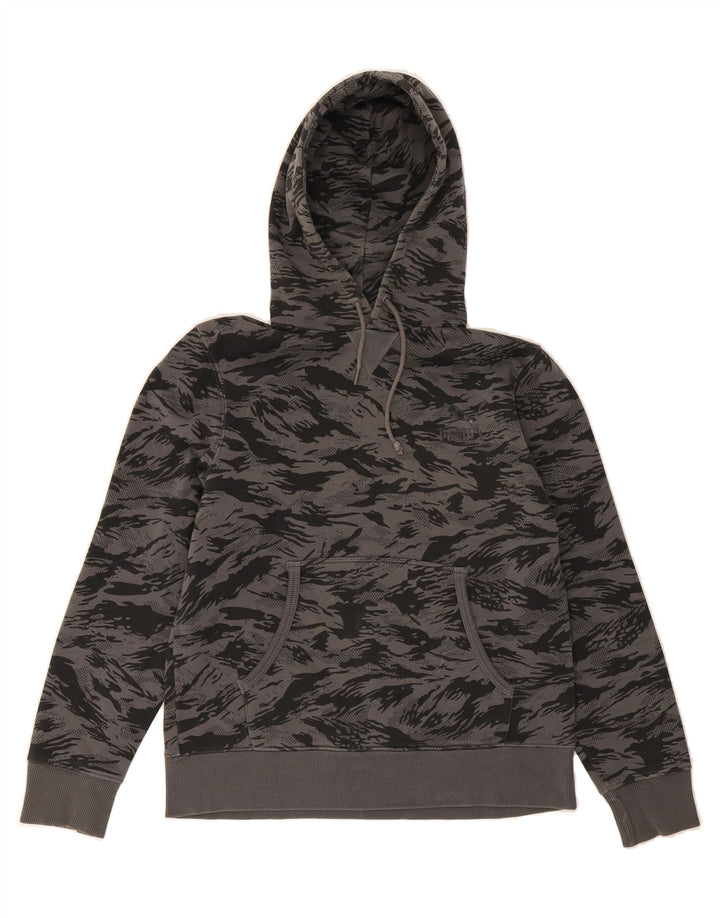 PUMA Mens Hoodie Jumper Medium Grey Camouflage Cotton Vintage Puma and Second-Hand Puma from Messina Hembry 