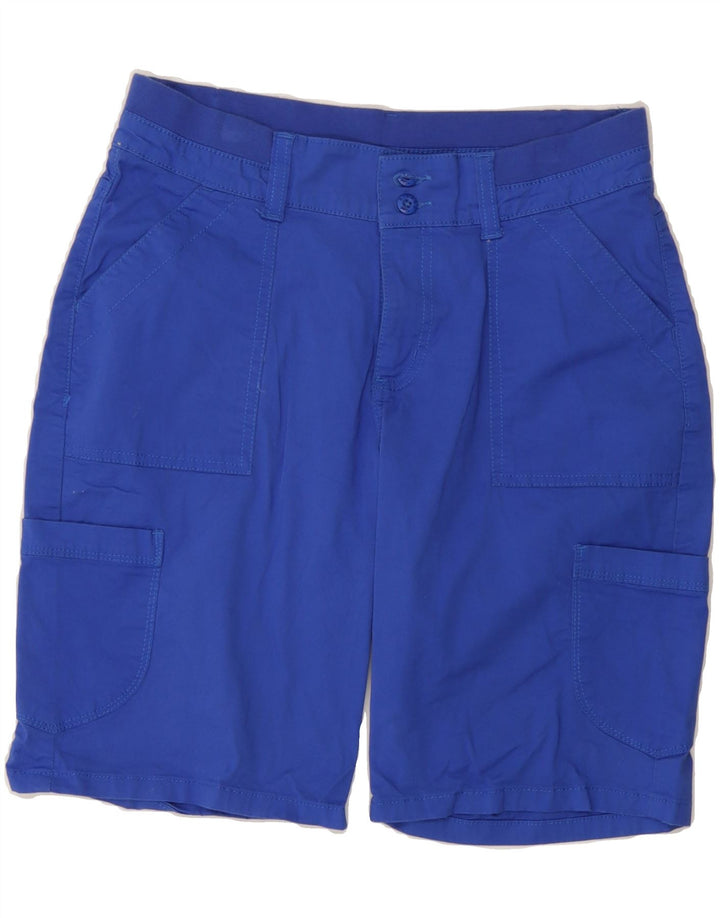 LEE Womens Riders Mid Rise Bermuda Cargo Shorts US 6 Medium W29  Blue Vintage Lee and Second-Hand Lee from Messina Hembry 