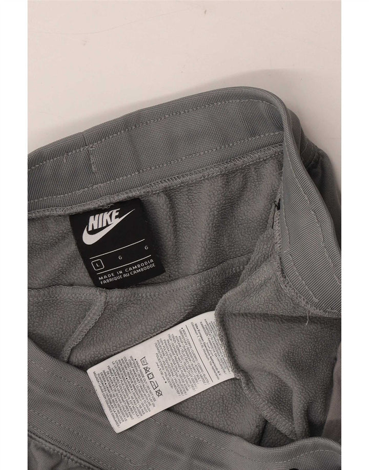 Nike Mens Graphic Tracksuit Trousers Joggers Large  Grey Polyester