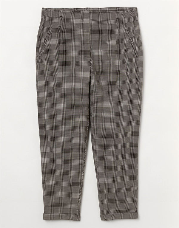 Pantaloni corti Zara Trafaluc da donna grandi W30 L26 pied de poule grigi