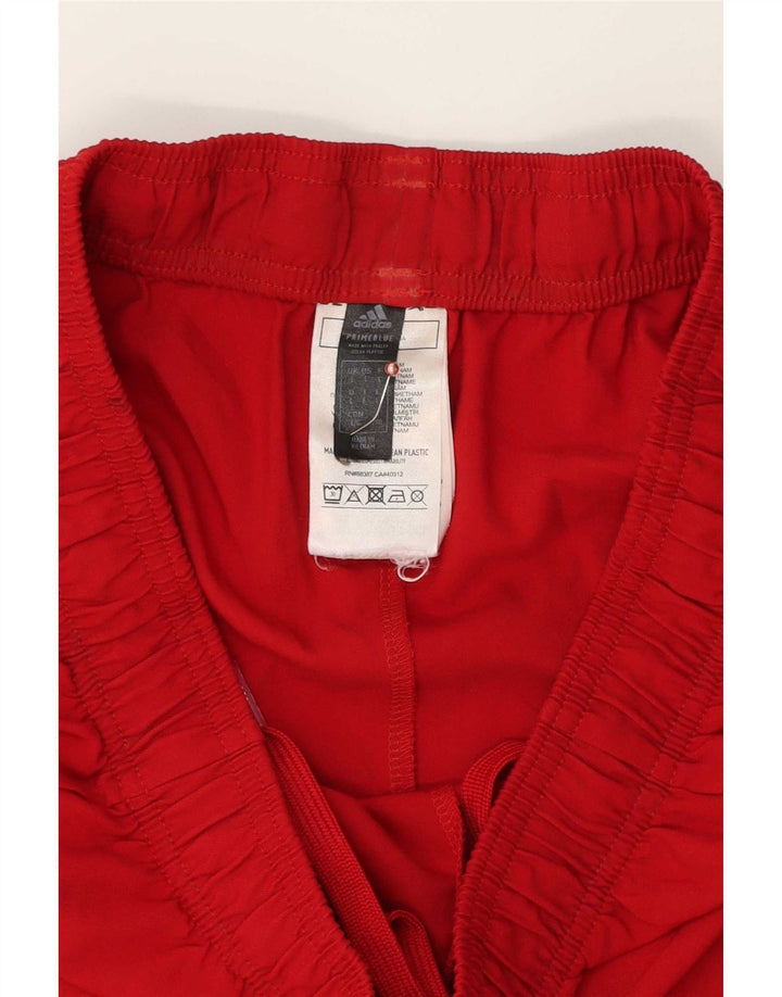 Adidas Mens Prime Blue Sport Shorts Grande Poliéster Vermelho