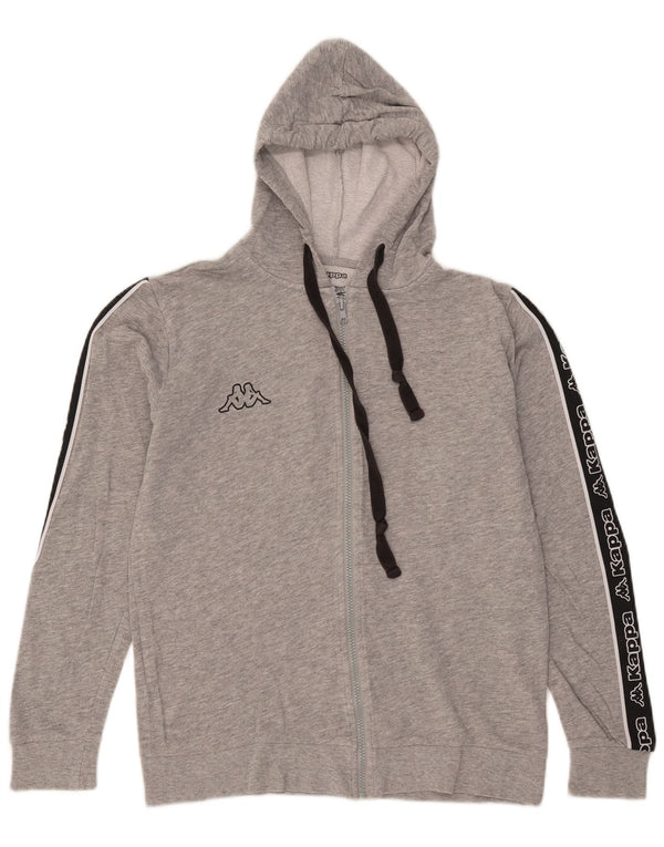 Kappa Pull à capuche zippé Tezenis pour femme UK 14 Gris moyen Colourblock