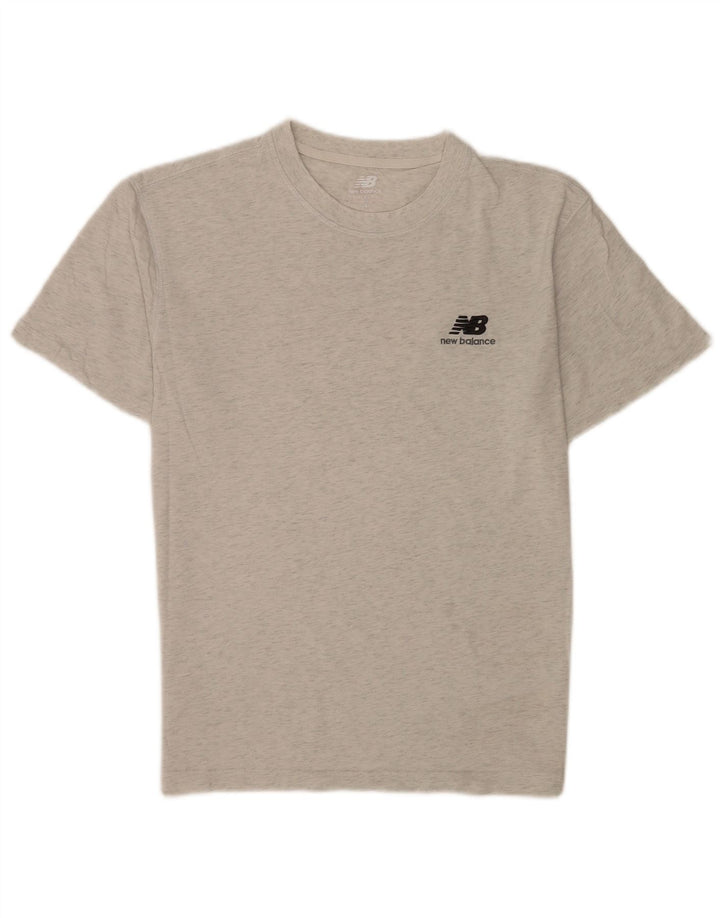 New Balance Herre T-Shirt Top Lille Grå Flecked