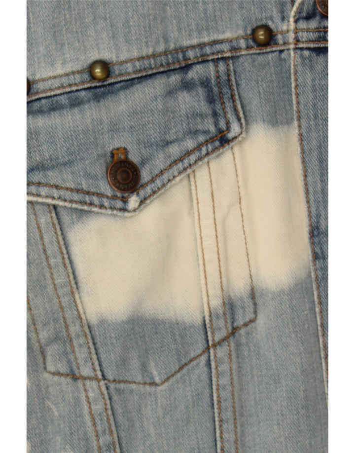 DKNY Womens Denim Jacket UK 16 Large Blue Cotton Vintage Dkny and Second-Hand Dkny from Messina Hembry 