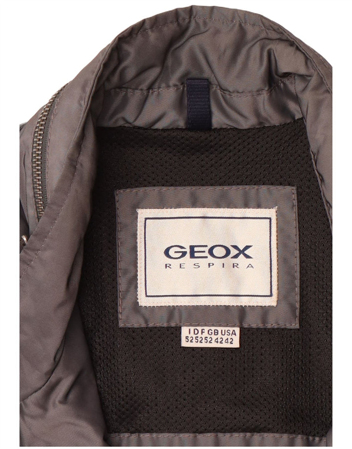 GEOX Mens Utility Jacket UK 42 XL Grey Polyamide