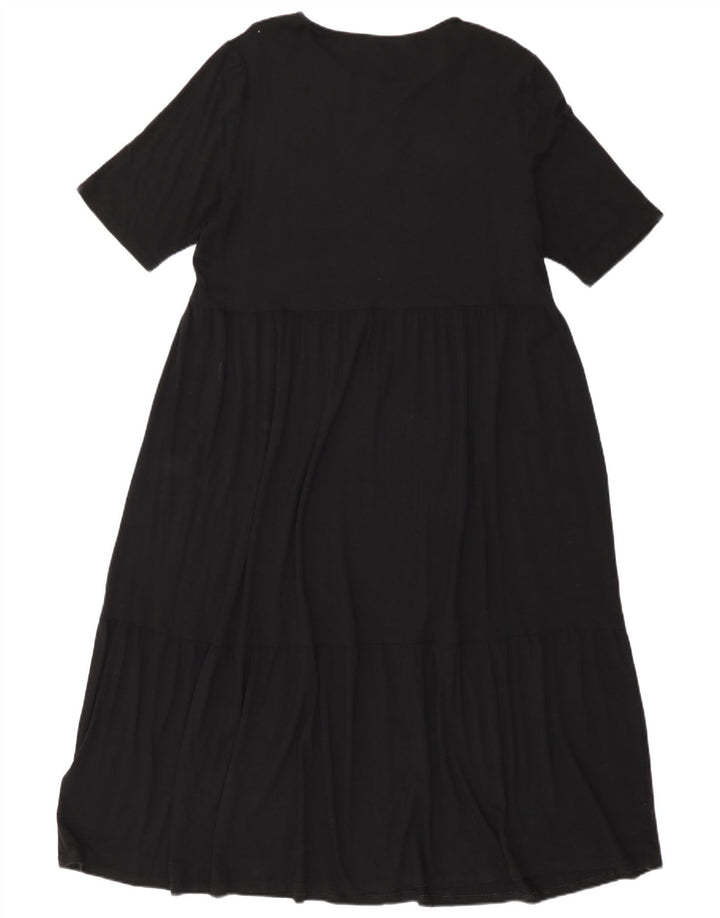 Marks & Spencer Womens Maxi Dress UK 16 Large  Black Viscose