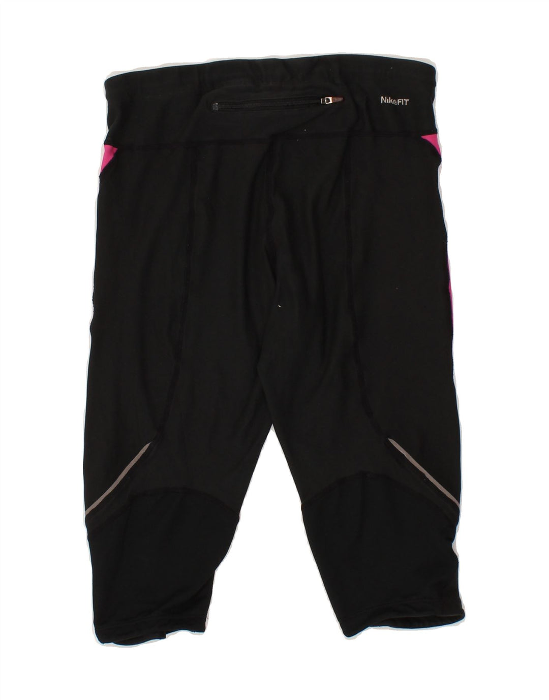NIKE Womens Sport Shorts UK 10/12 Medium Black Colourblock Polyester Vintage Nike and Second-Hand Nike from Messina Hembry 