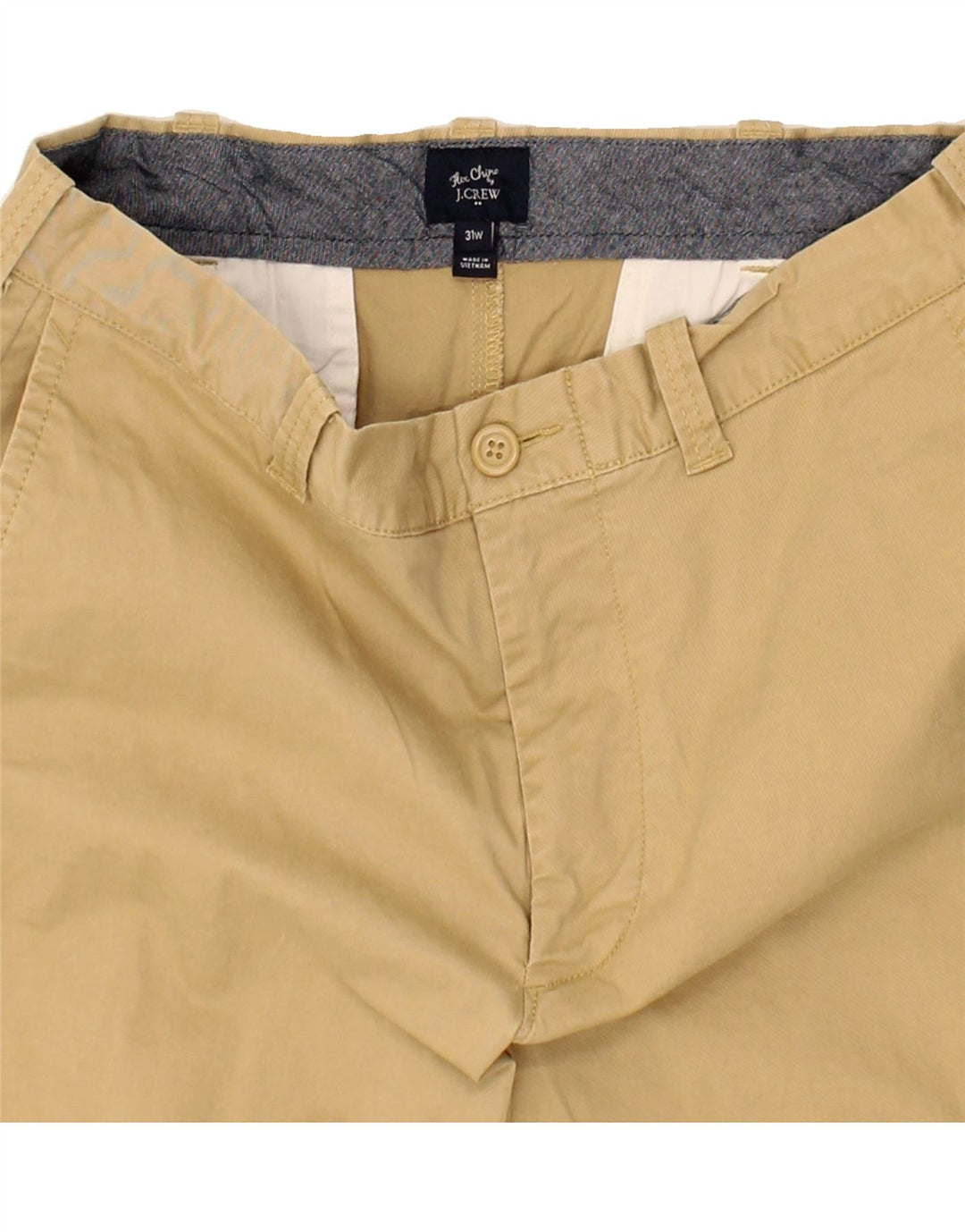 J. CREW Mens Chino Shorts W31 Medium Beige Cotton Vintage J. Crew and Second-Hand J. Crew from Messina Hembry 