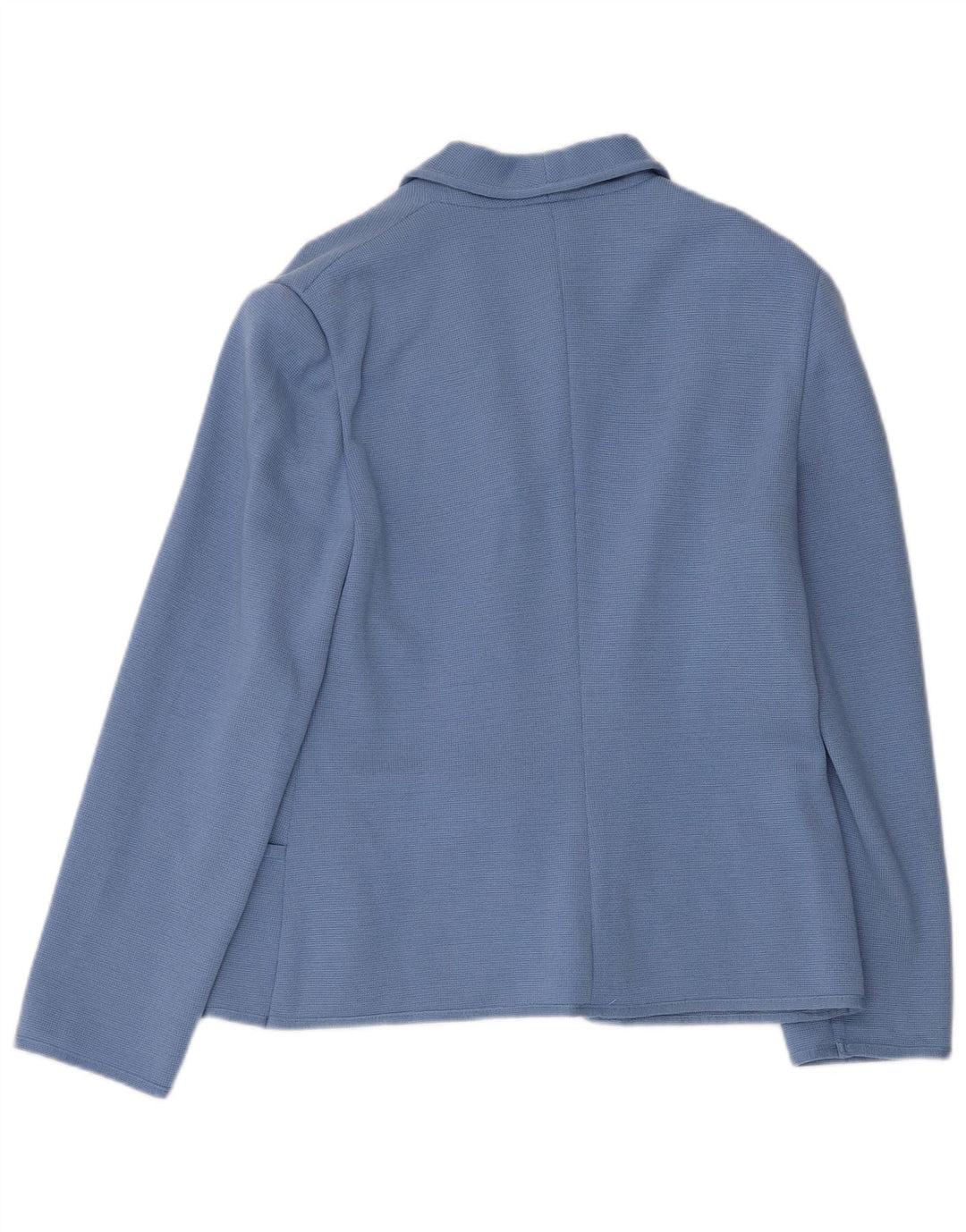 Luisa Spagnoli Veste blazer en tricot à 3 boutons pour femme UK 12 Bleu moyen
