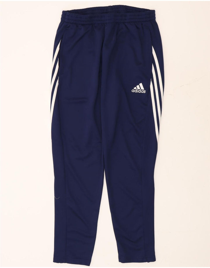Adidas Mens Climalite Tracksuit Trousers Large Navy Blue Polyester