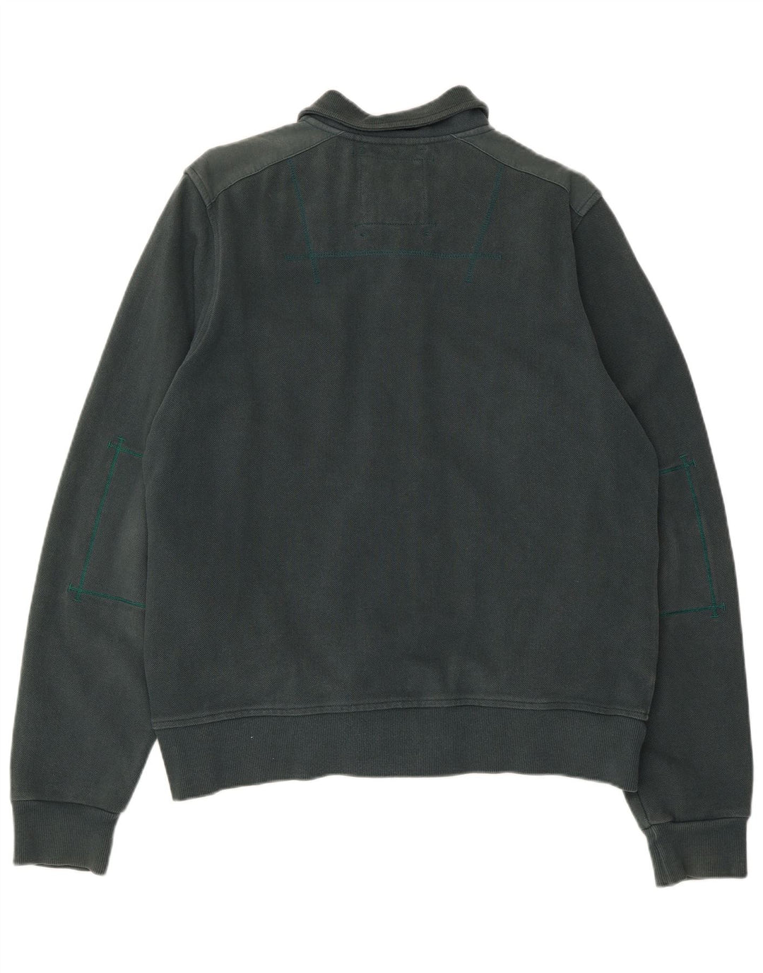 Timberland Mens Tracksuit Top Jacket Large Green Cotton