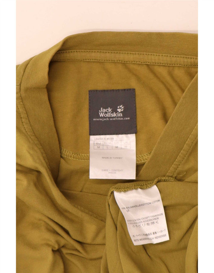 Jack Wolfskin Mens T-Shirt Top Medium Khaki Cotton