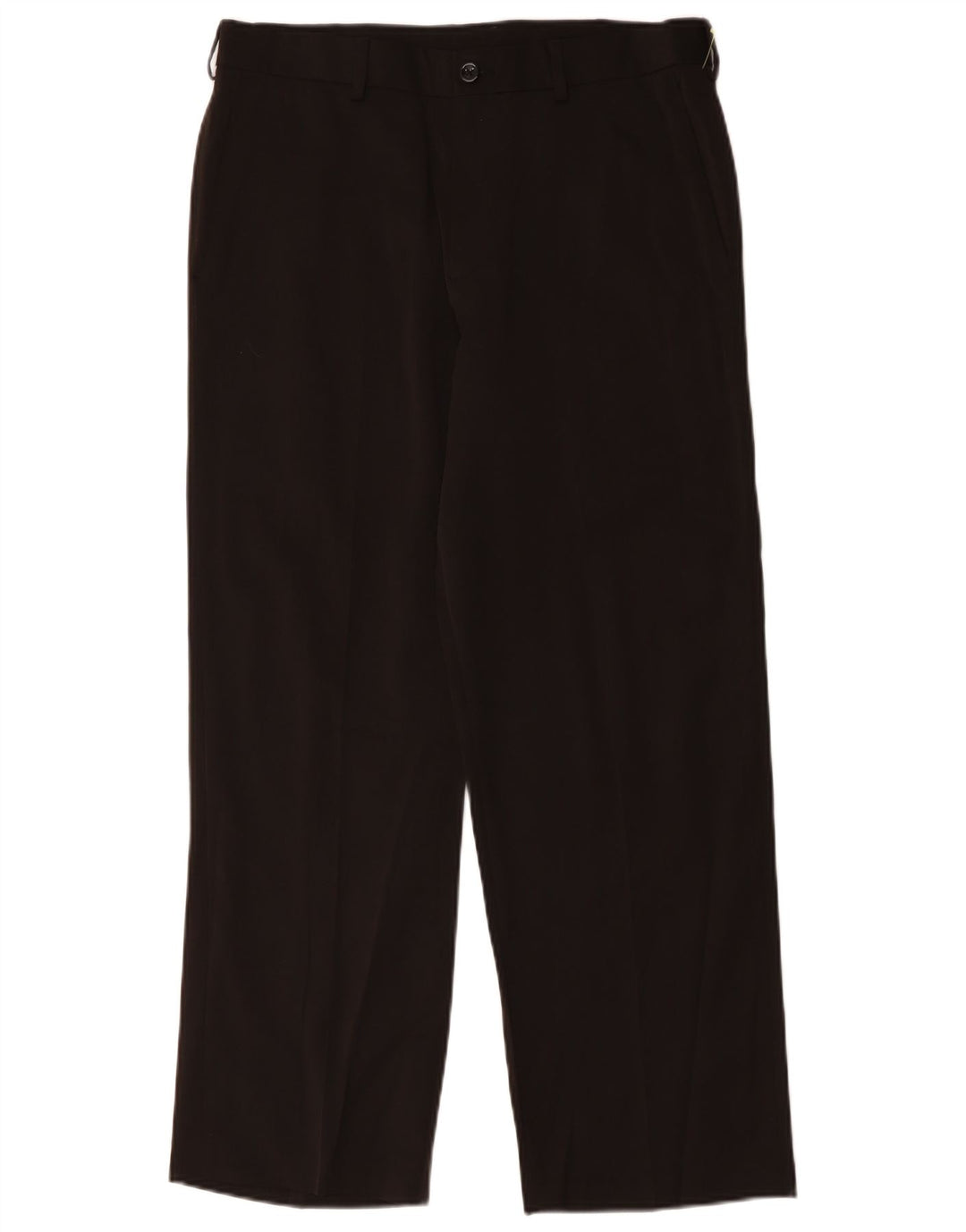 Izod Mens Straight Chino Trousers W34 L29 Black Polyester