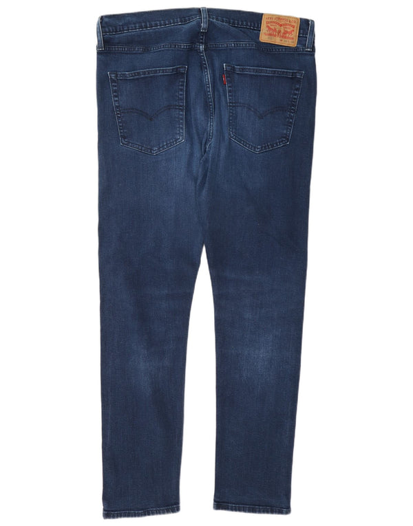 Levi's Mens 512 Slim Tapered Jeans W36 L34 Navy Blue Cotton