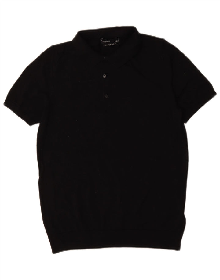 Marks & Spencer Herre Autograph Polo Shirt Lille sort bomuld