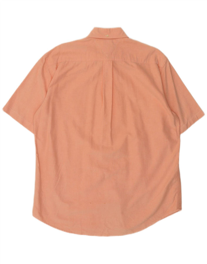 Camicia a maniche corte da uomo Tommy Hilfiger arancione medio