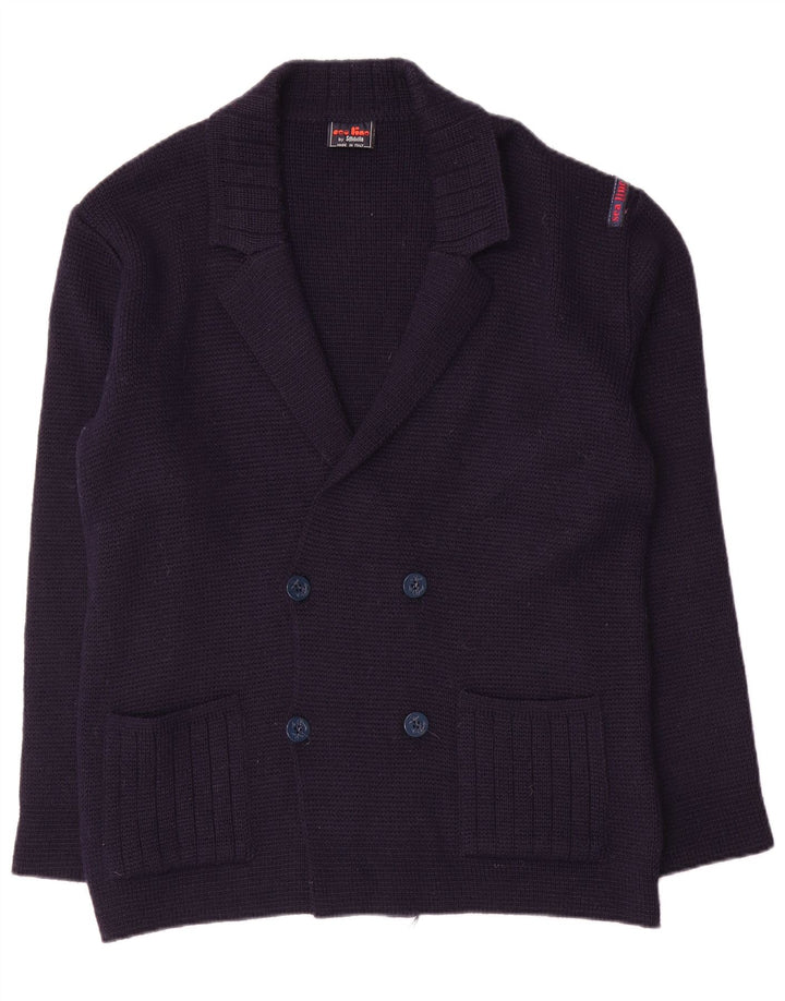 Settebello Herre cardigan sweater Medium Marineblå Uld